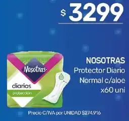 Nini Mayorista Nosotras protector diario normal c/aloe oferta