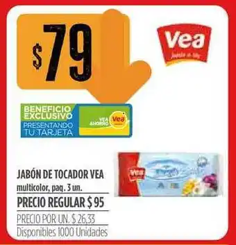 Supermercados Vea Vea Multicolor Jabón De Tocador 3un. oferta