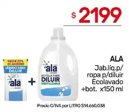 Nini Mayorista Ala jab.liq.p/ ropa p/diluir ecolavado +bot. oferta