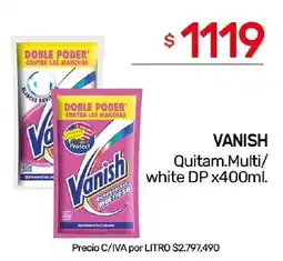 Nini Mayorista Vanish quitam.multi/ white dp oferta