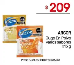 Nini Mayorista Arcor jugo en polvo varios sabores oferta