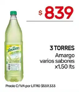 Nini Mayorista 3 torres amargo varios sabores oferta