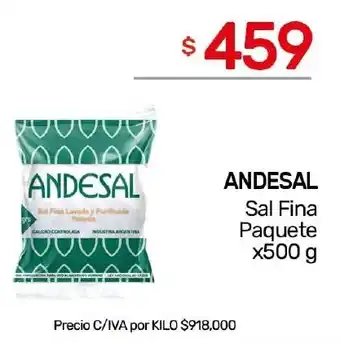 Nini Mayorista Andesal sal fina paquete oferta