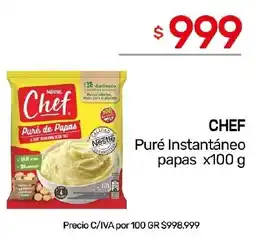Nini Mayorista Chef puré instantáneo papas oferta