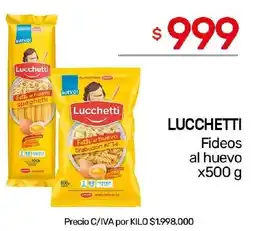 Nini Mayorista Lucchetti fideos al huevo oferta