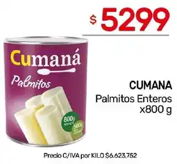 Nini Mayorista Cumana palmitos enteros oferta