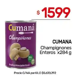 Nini Mayorista Cumana champignones enteros oferta
