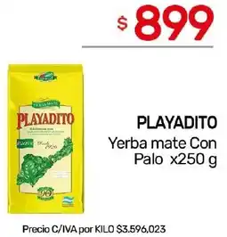 Nini Mayorista Playadito yerba mate con palo oferta