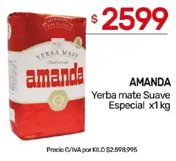 Nini Mayorista Amanda yerba mate suave especial oferta
