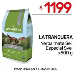 Nini Mayorista La tranquera yerba mate sel. especial sve. oferta