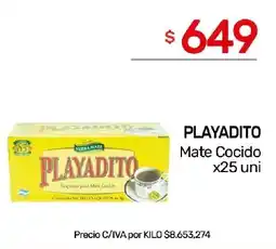 Nini Mayorista Playadito mate cocido oferta