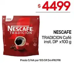 Nini Mayorista Nescafe tradicion café inst. dp oferta