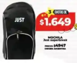 Supermayorista Vital Mochila just superbreak oferta