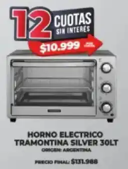 Supermayorista Vital Horno electrico tramontina silver oferta