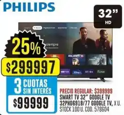 Coto Philips smart tv 32" oferta