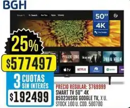 Coto Bgh smart tv 50" oferta