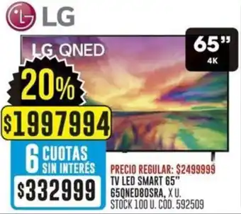 Coto Lg tv led smart 65" oferta