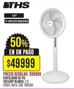 Coto Ths ventilador de pie ths18vp blanco oferta