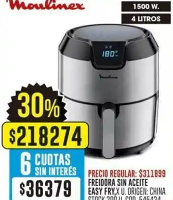 Coto Moulinex freidora sin aceite easy fryx oferta