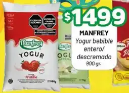 Almacor Manfrey yogur bebible entero/ descremado oferta