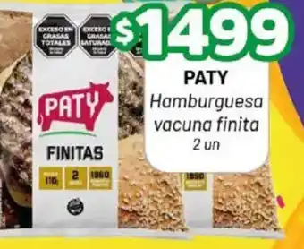 Almacor Paty hamburguesa vacuna finita oferta