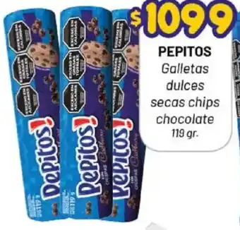 Almacor Pepitos galletas dulces secas chips chocolate oferta