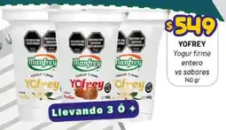 Almacor Yofrey yogur firme entero vs sabores oferta