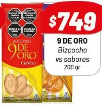 Almacor 9 de oro bizcocho vs sabores oferta