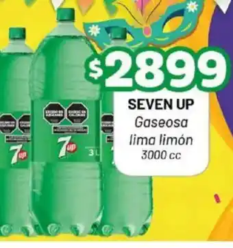 Almacor Seven up gaseosa lima limón oferta