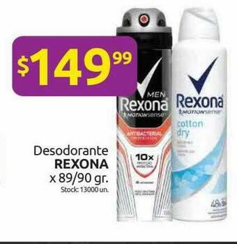 Cordiez Desodorante Rexona oferta