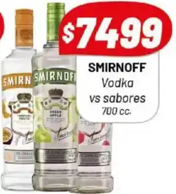 Almacor Smirnoff vodka vs sabores oferta