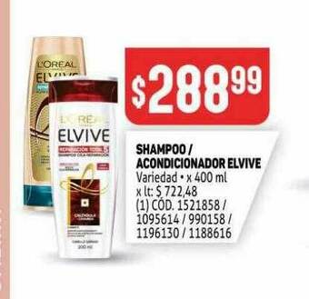 Makro Shampoo Acondicionador Elvive oferta
