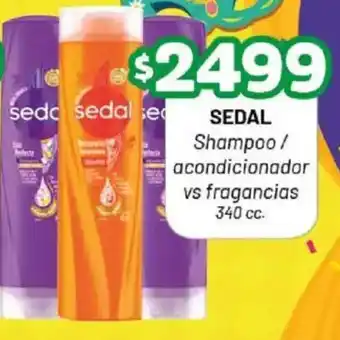 Almacor Sedal shampoo/ acondicionador vs fragancias oferta