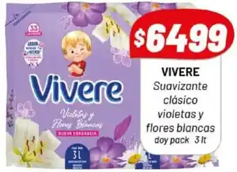 Almacor Vivere suavizante clásico violetas y flores blancas doy pack oferta