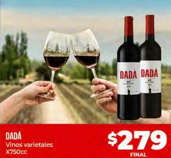 Supermayorista Vital Dadá Vinos Varietales oferta