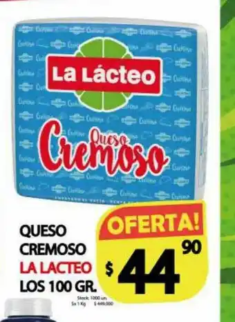 Supermercados Caracol Queso Cremoso La Lacteo oferta