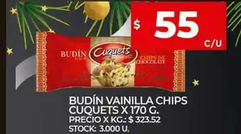 Supermercados DIA Budín Vainilla Chips Cuquets oferta