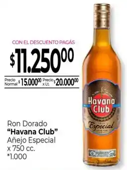 La Anonima Havana club ron dorado añejo especial oferta