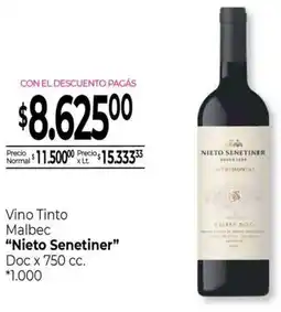 La Anonima Nieto senetiner vino tinto malbec oferta