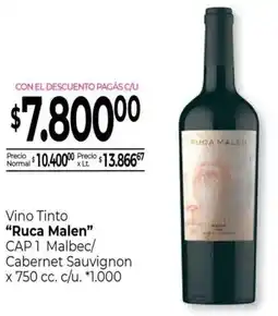 La Anonima Ruca malen vino tinto oferta