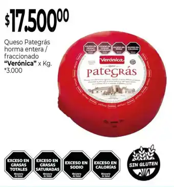 La Anonima Verónica queso pategrás horma entera / fraccionado oferta