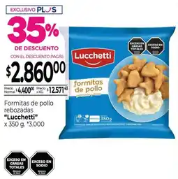 La Anonima Lucchetti formitas de pollo rebozadas oferta