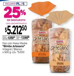 La Anonima Bimbo artesano pan con masa madre oferta