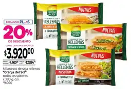 La Anonima Granja del sol milanesas de soja rellenas oferta