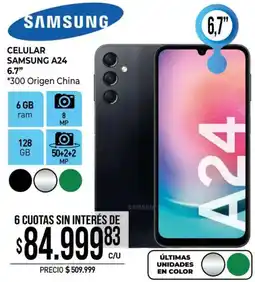 La Anonima Samsung celular A24 oferta