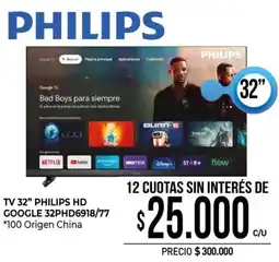 La Anonima Philips tv 32" oferta