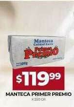 Supermercados Tadicor Manteca Primer Premio oferta