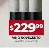Supermercados Tadicor Vino Novenceto oferta