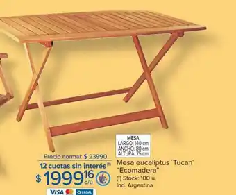 Carrefour Mesa Eucaliiptus 'tucan' oferta