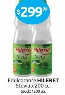 Cordiez Edulcorante Hileret Stevia oferta